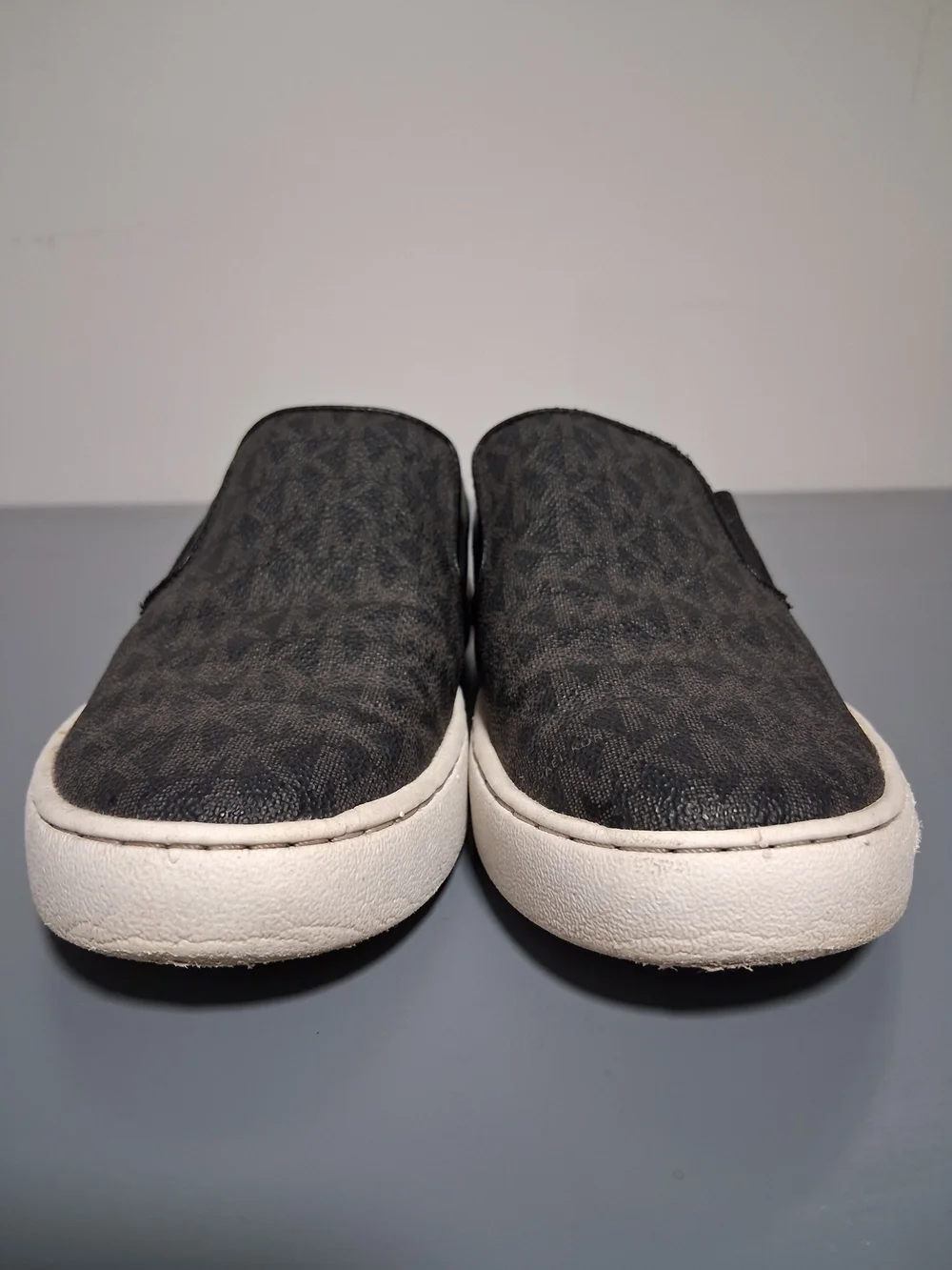 Michael Kors Women's Black Logo Slip-On Sneakers